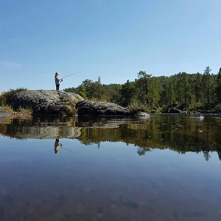 Family By The River In Hovden * Bykle